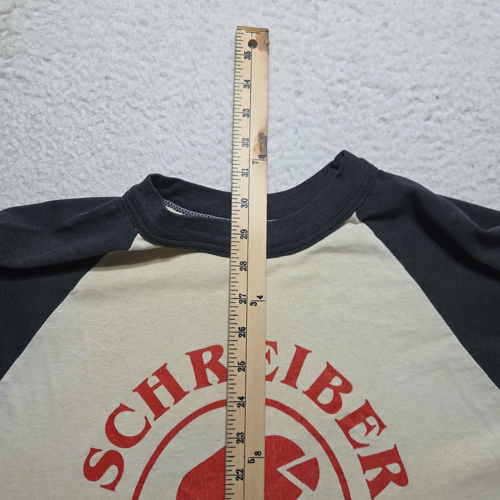 Vintage 80s Schreiber Shredders Raglan Baseball T Shirt Adult Large USA Made