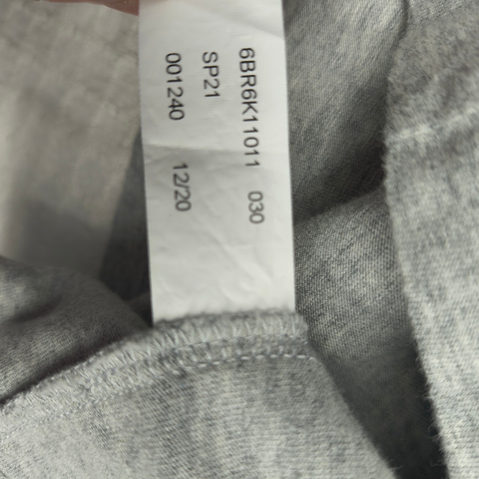Michael Kors Mens Heather Gray Long Sleeve Logo T-Shirt Size Large 6BR6K11011