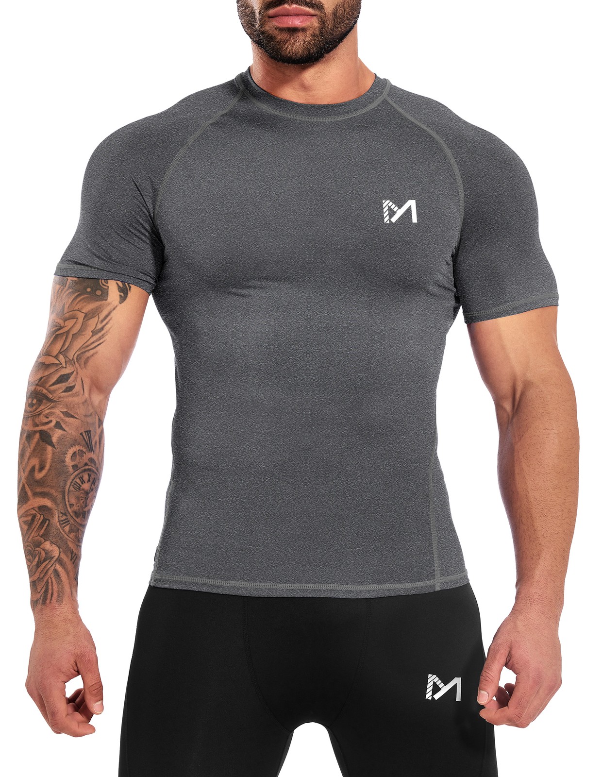 Men’s Compression T-shirts Training Athletic Top Workout Sports Ruinning Wear