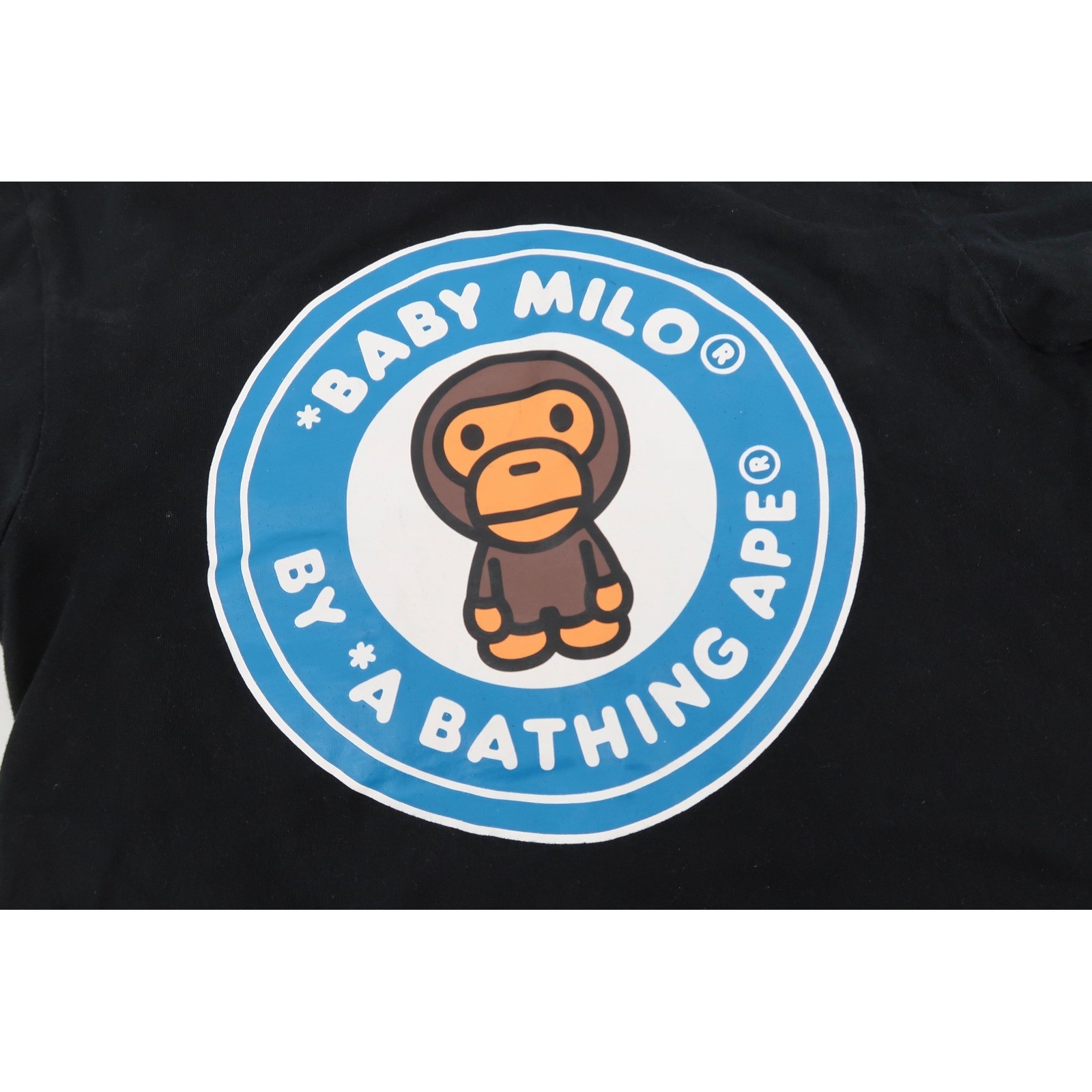 A Bathing Ape T-Shirt Mens Small Black Baby Milo Graphic Short Sleeve Streetwear
