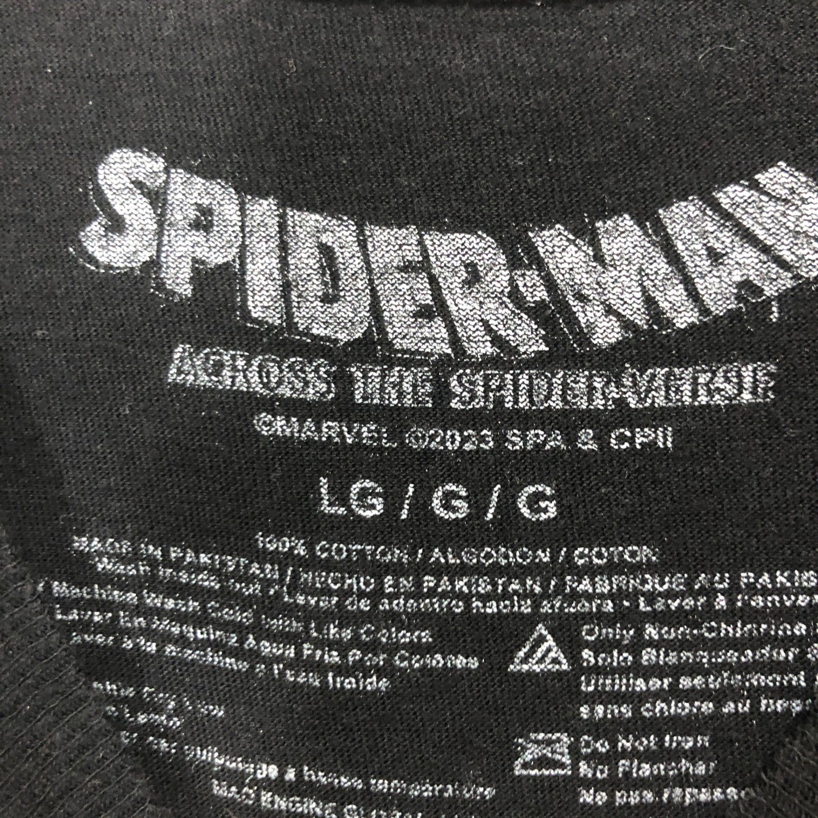 Spider-Man Across the Spider-Verse Miles Morales Graphic T-Shirt Black Large