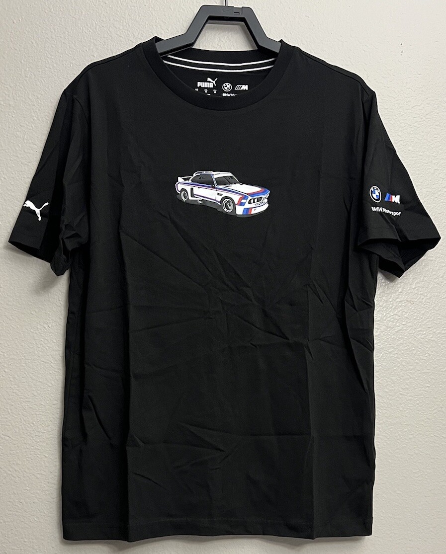 Puma x BMW MMS Motorsports Statement T-Shirt Mens Size Medium 534130 01 M New