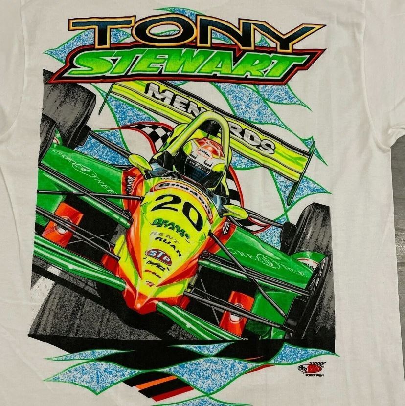 Vintage Nascar Tony Stewart Indy Car T Shirt Racing gift for fan unisex full …