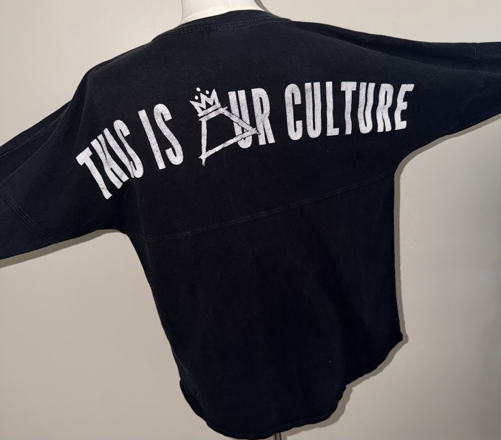 Fall Out Boy FOB This Is Ur Culture J.America Long Sleeve Black T-Shirt Size S/M