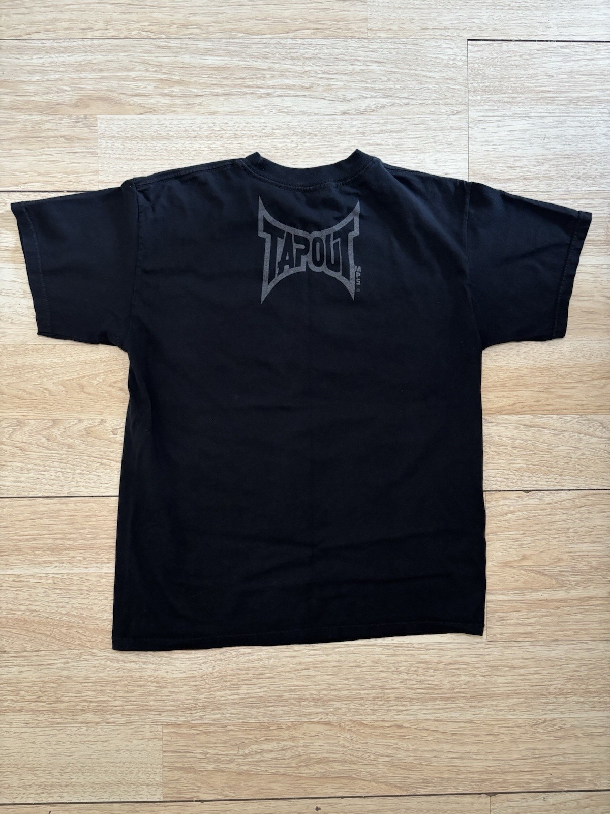 Vintage Tapout Shirt Mens Medium Black Blue MPS Territory Skull Y2K MMA Goth
