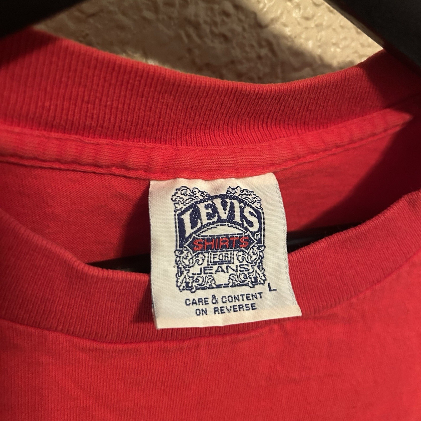 Vintage 1991 Levi’s 501 Button Your Fly Graphic Single Stitch T-Shirt Size Large