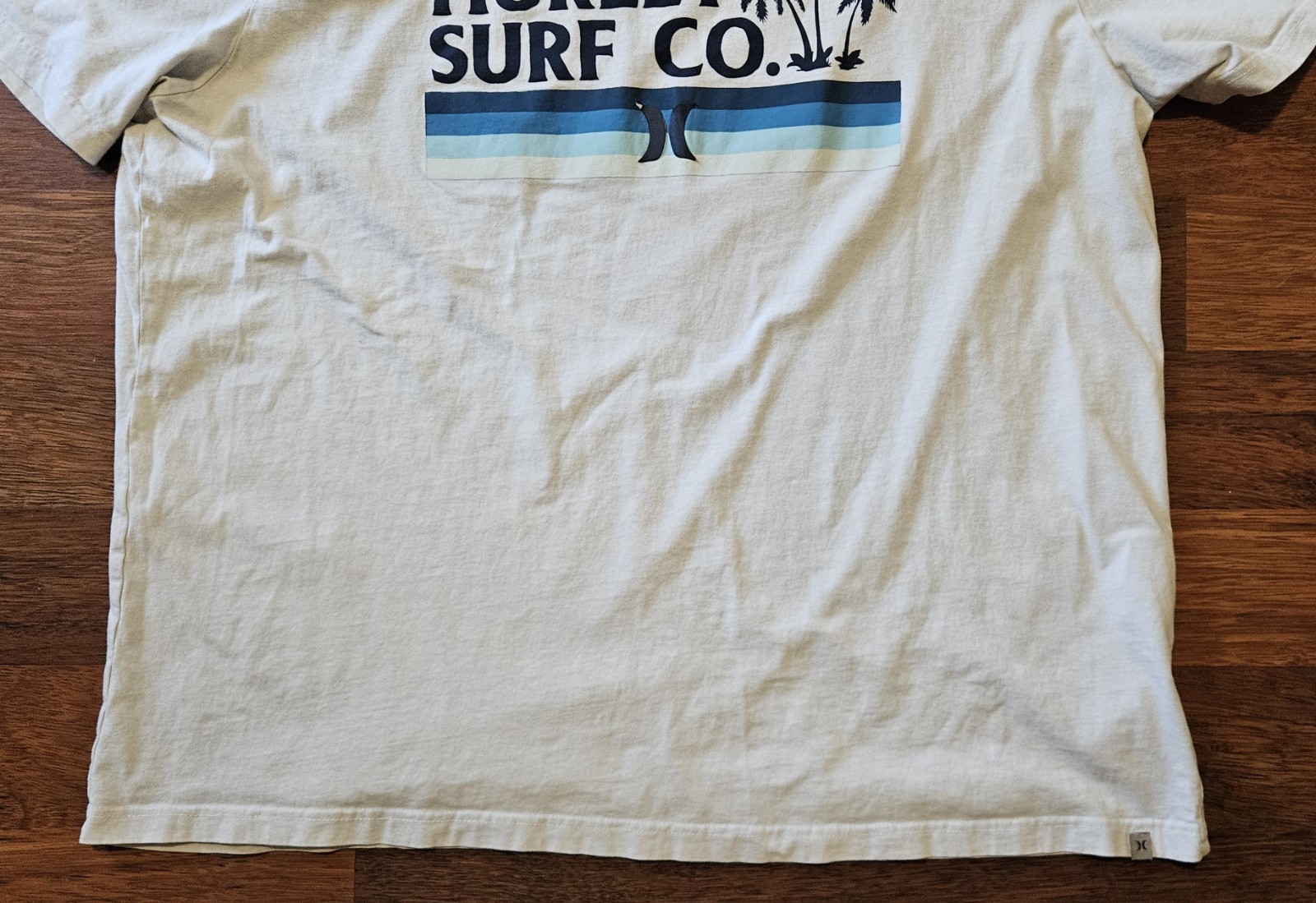 N/A HURLEY mens big &tall T-shirt SIZE 2XL COLOR WHITE