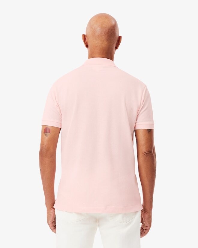 Lacoste Men’s L1212 Pink Classic Slim Fit Polo Shirt XL 100% Cotton Original