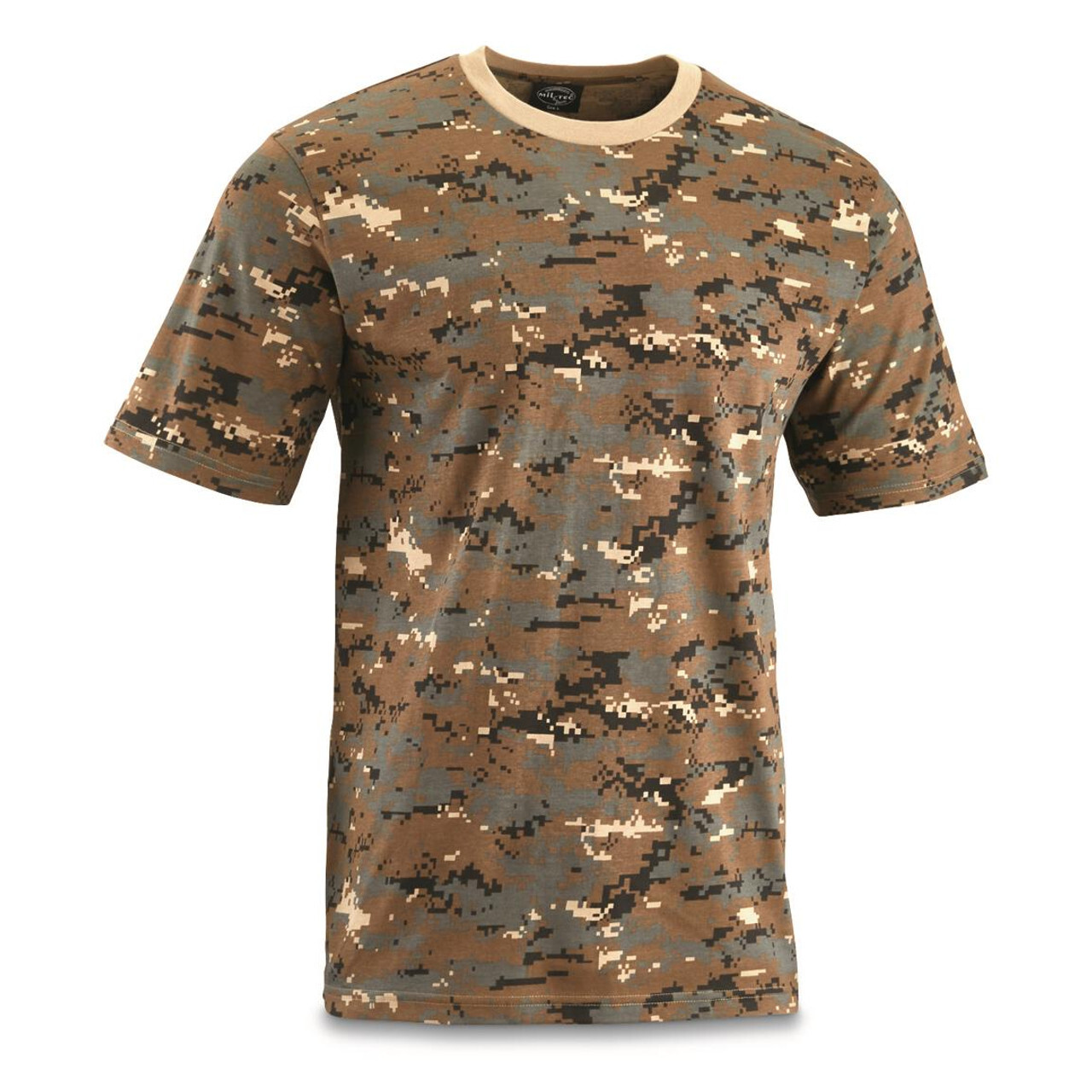 Digital Brown Multi-Camo 100% cotton T-Shirt Sizes M to 3XL Military NEW