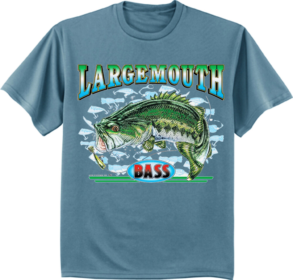 Bass Fishing Gear Gifts T-shirt Fathers Day Gifts for Men Clothing Apparel