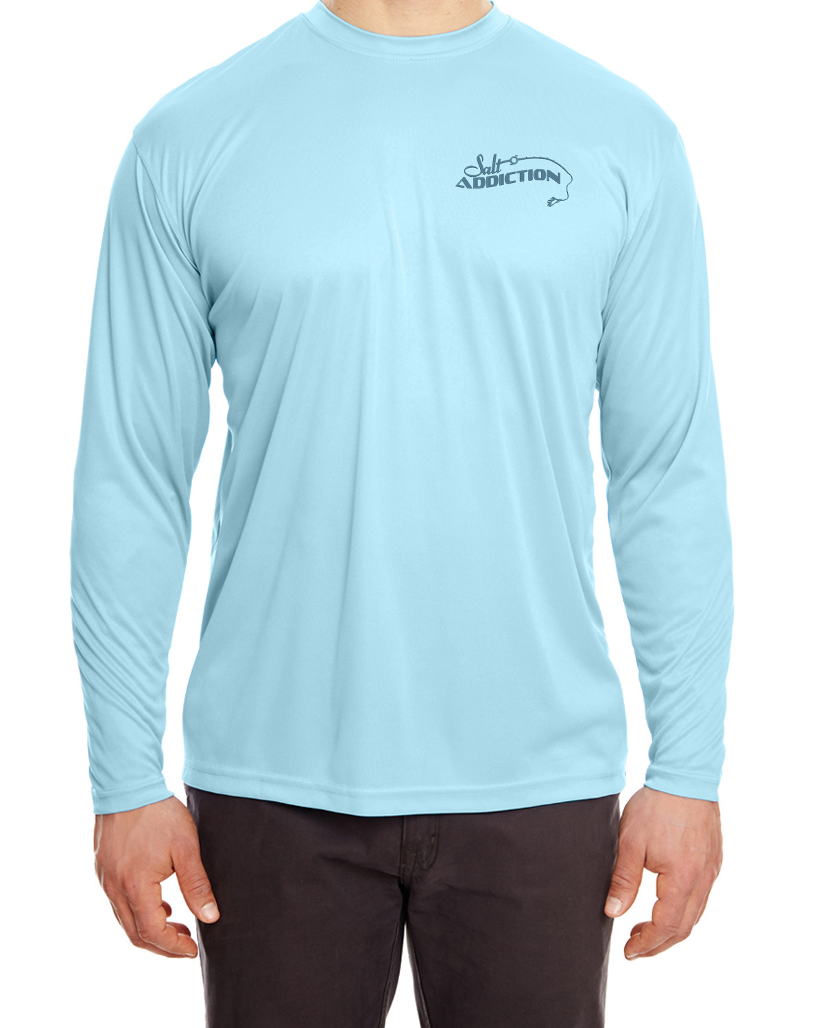 Salt Addiction microfiber Albacore Tuna fishing long sleeve life t shirt 30+ uv