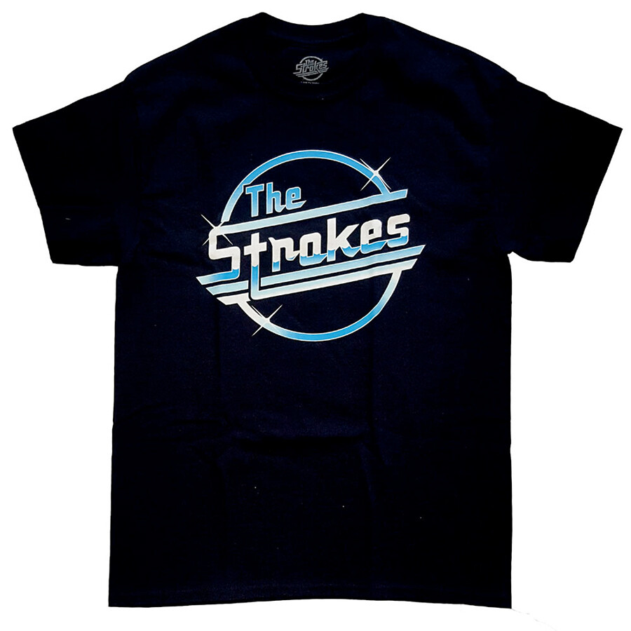 The Strokes-OG Magna Logo-Black T-shirt