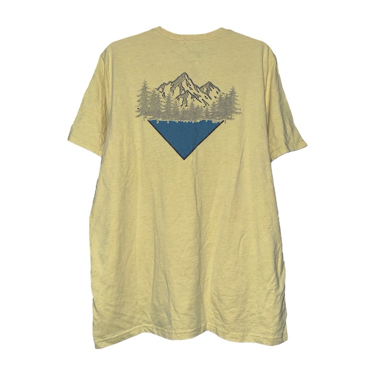 St. John’s Bay Outdoor SOFT T-Shirt Mens Large Gold Heather Mountain New
