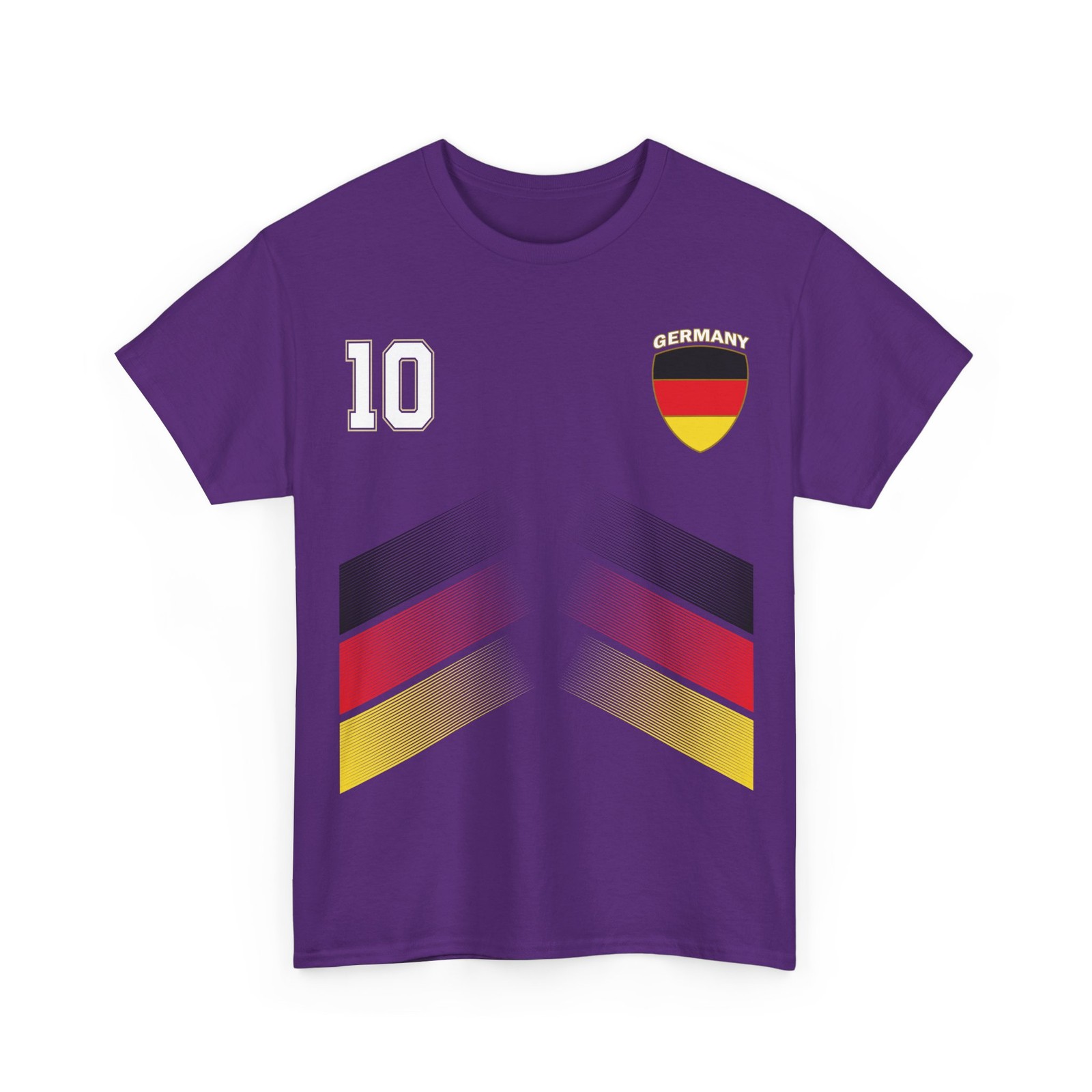Germany Soccer T-Shirt, German Flag Soccer Jersey Number 10 Shirt