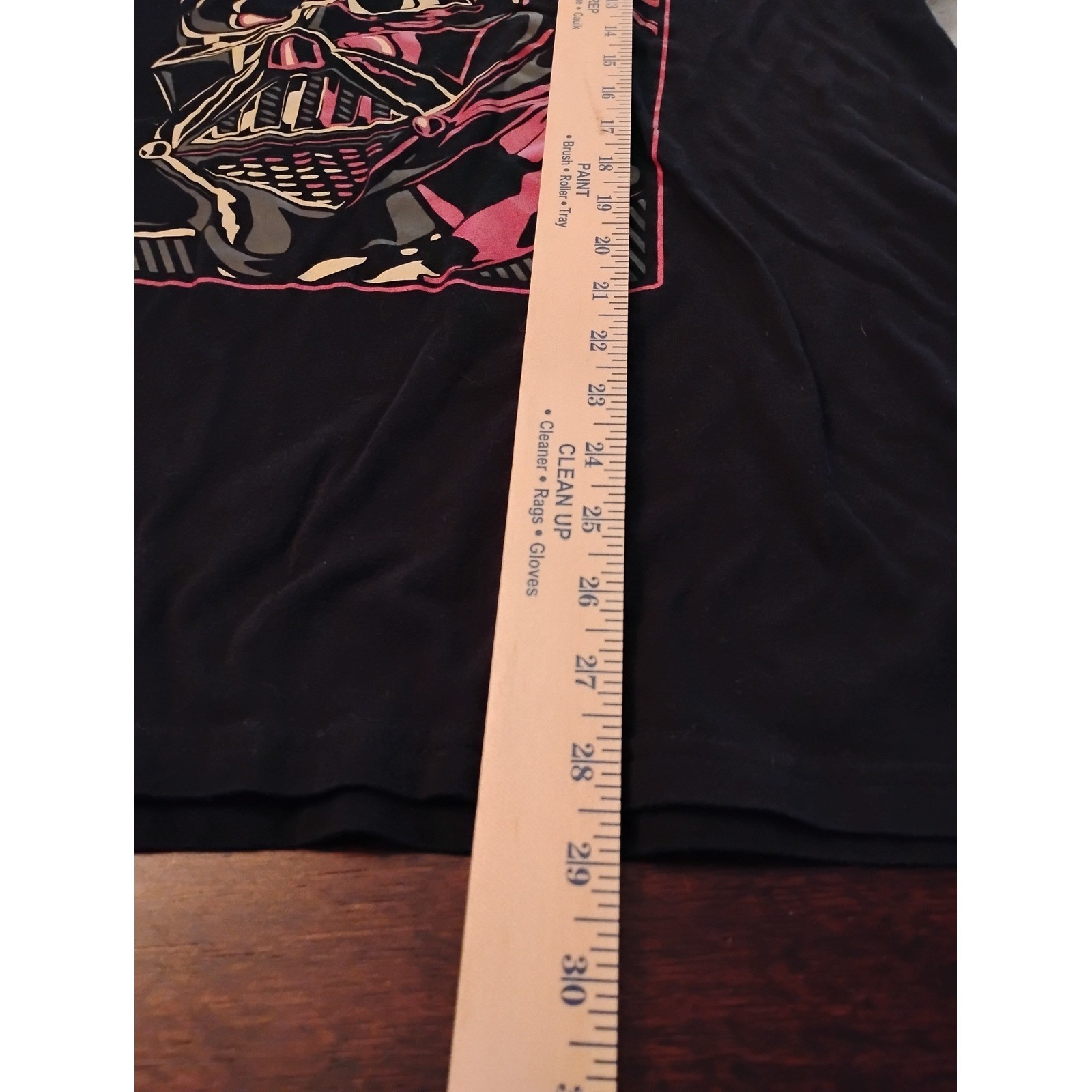 Star Wars Darth Vader Layered Look Graphic T-Shirt Mens XL Black Pink Thermal