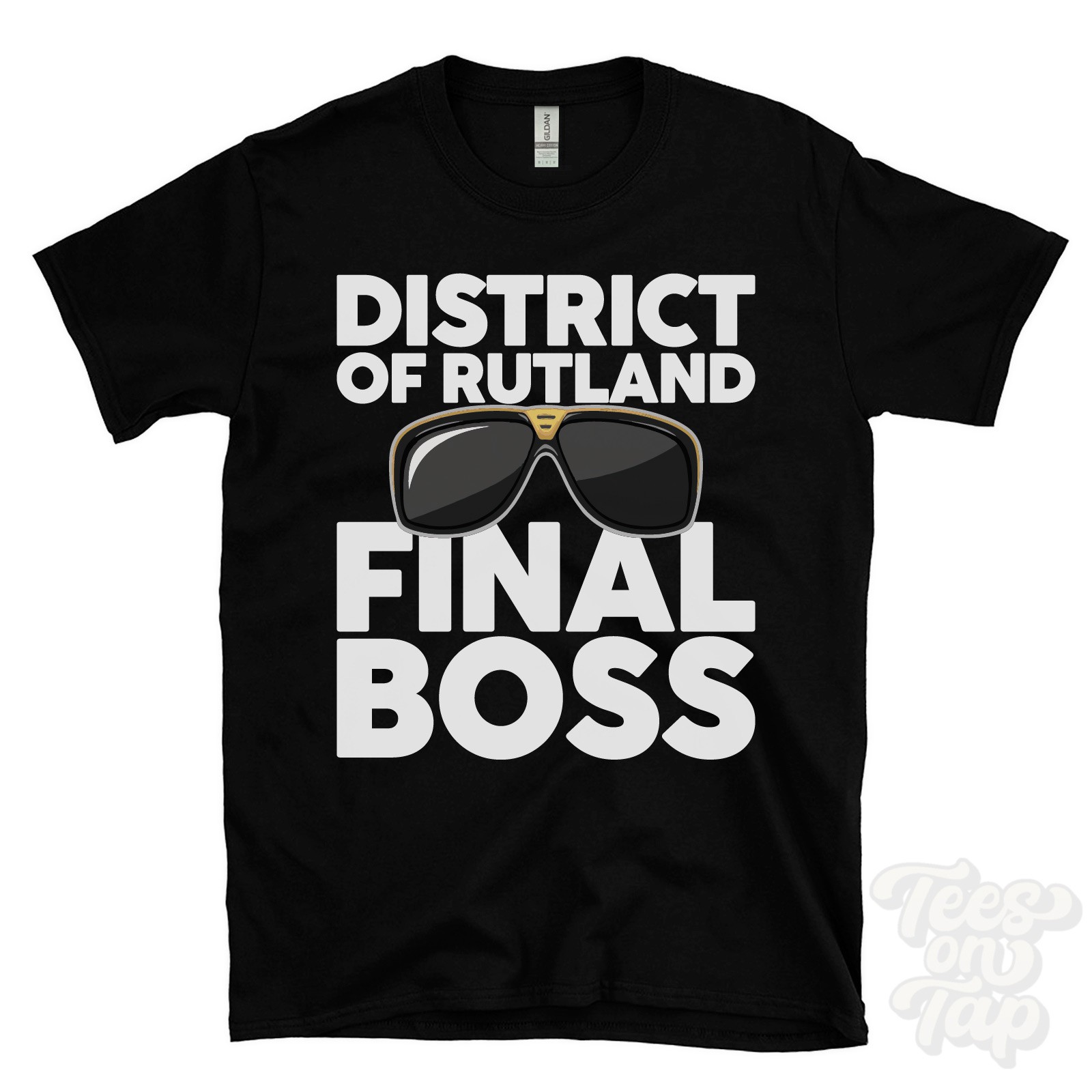 DISTRICT OF RUTLAND FINAL BOSS T-SHIRT funny xmas gift langham england ibiza