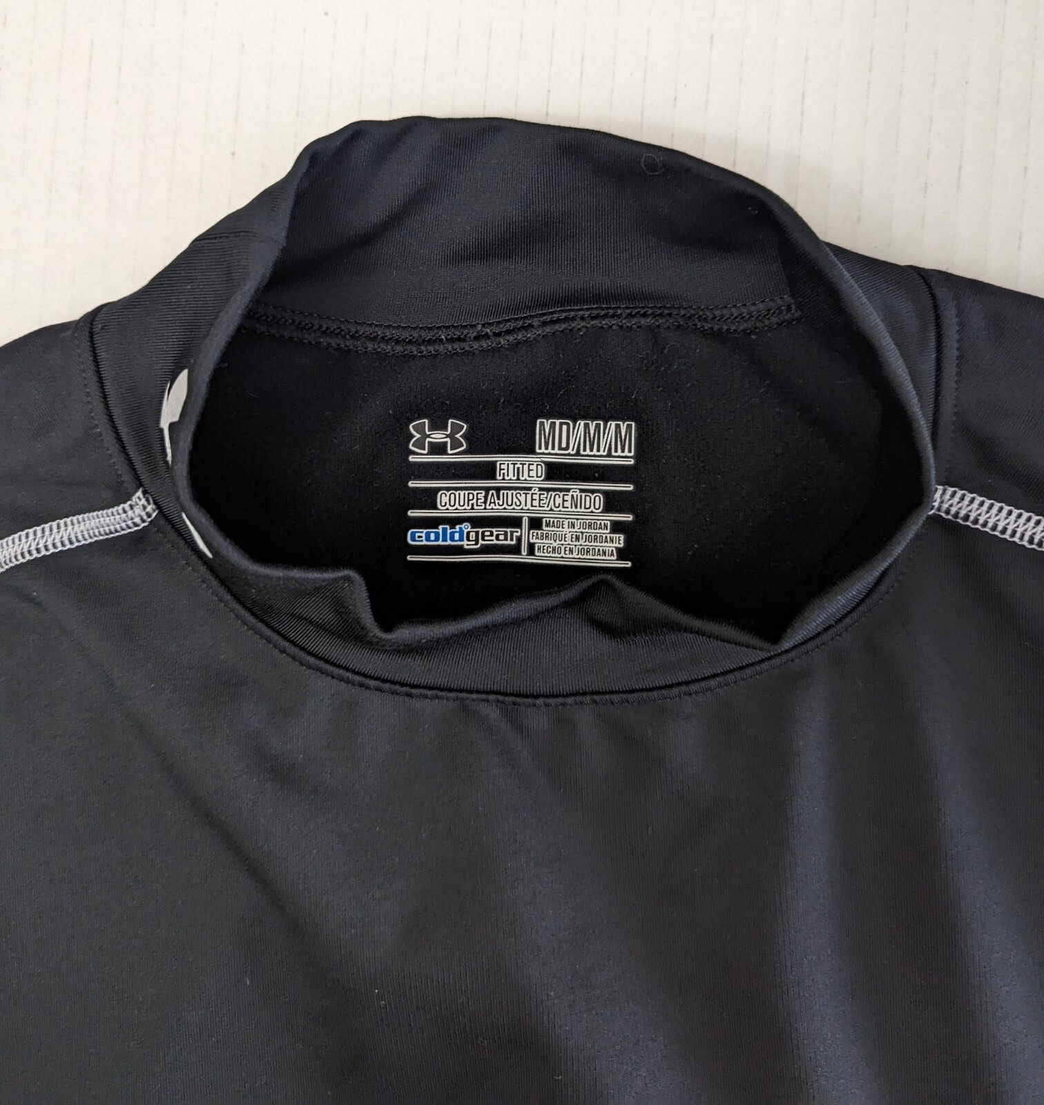 Under Armour Coldgear Black Long Sleeves Compression Shirt Size M Brand New