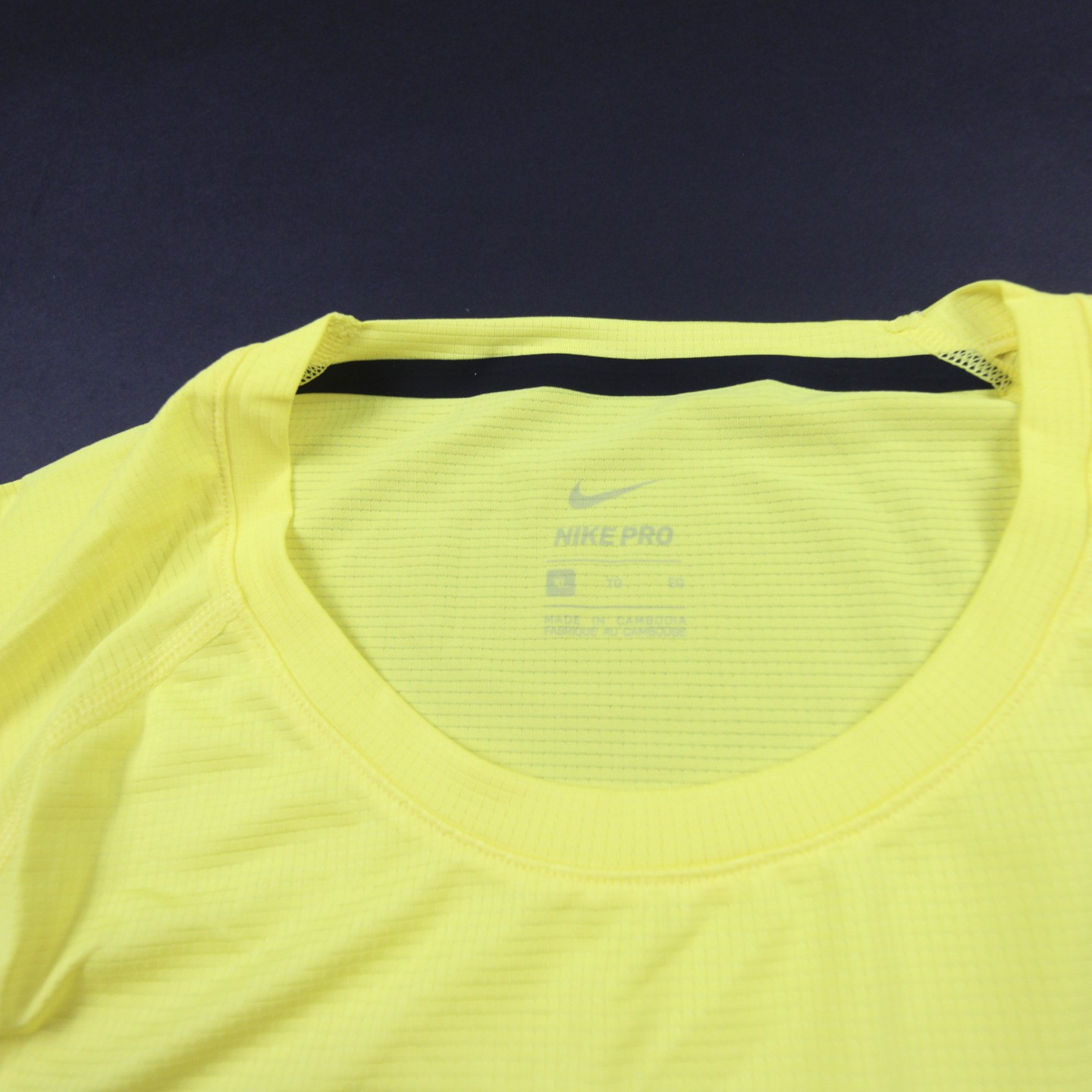 Nike Pro Short Sleeve Shirt Men’s Yellow New with Tags Multiple Sizes