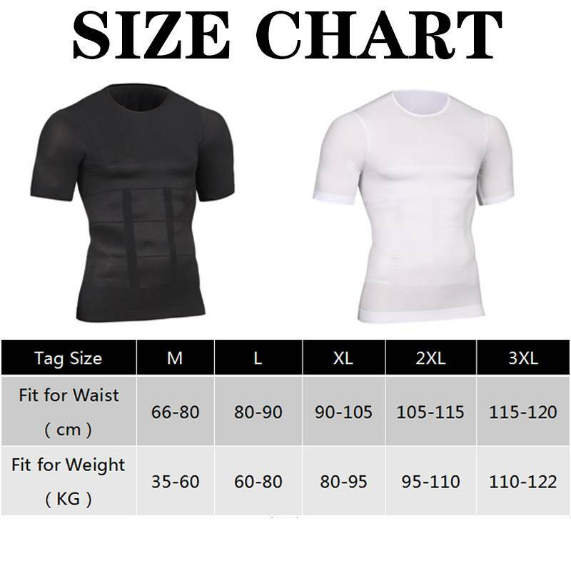 Men Compression Shirt Weight Loss Muscle T-Shirt Body Shaper Slimming Tank Tops