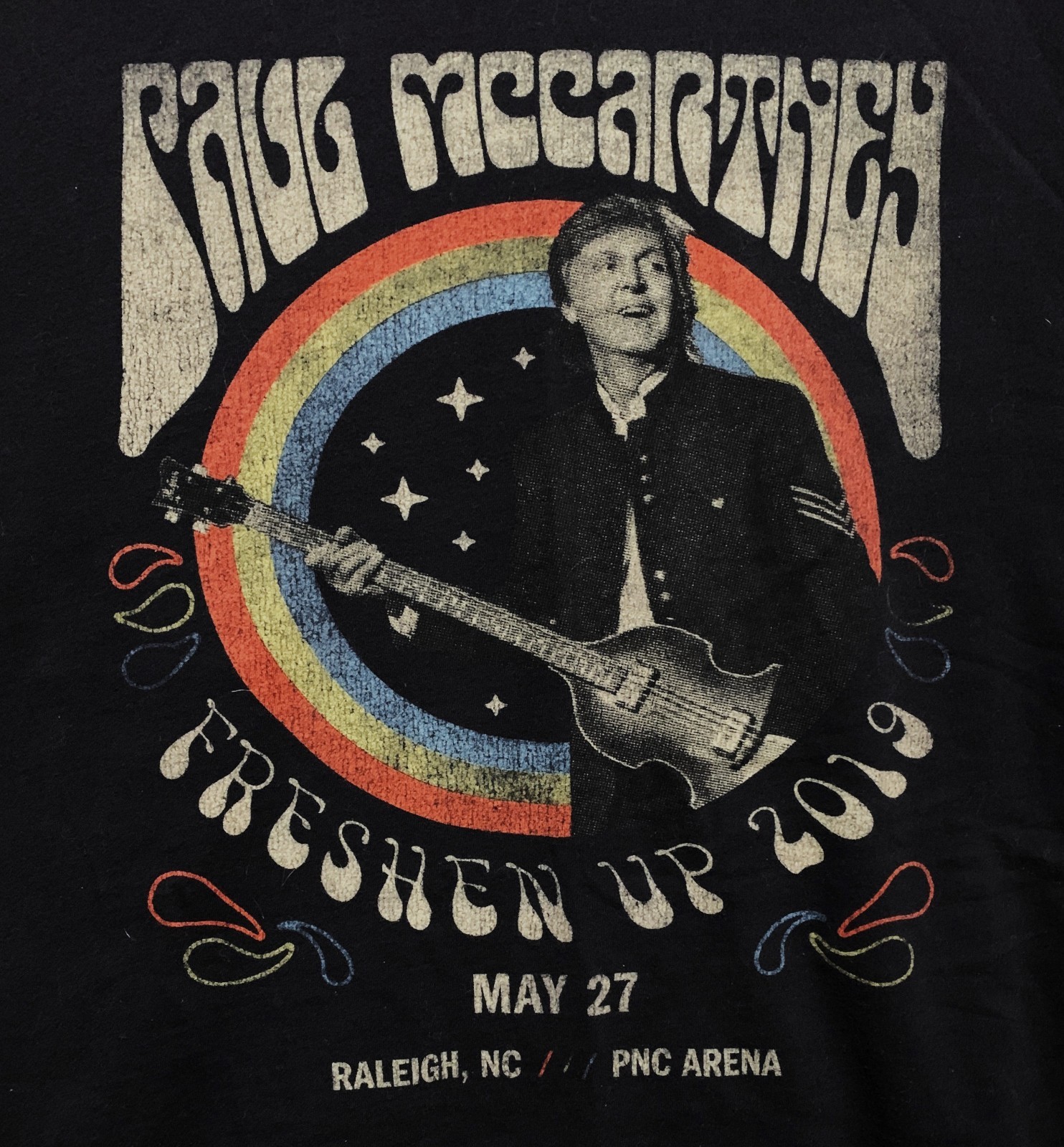 T-Shirt MED Paul McCartney “Freshen Up” 5/27/2019 PNC Arena Raleigh NC T-Shirt