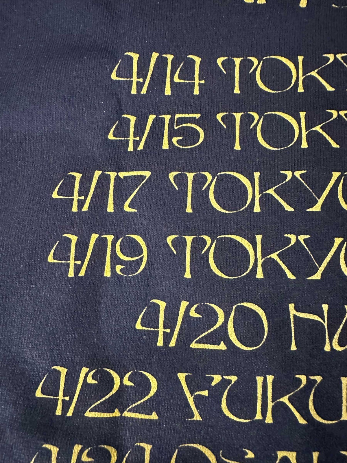 Iron Maiden – World Slavery Tour in Japan 1985 Navy T-Shirt Size S to 2XL
