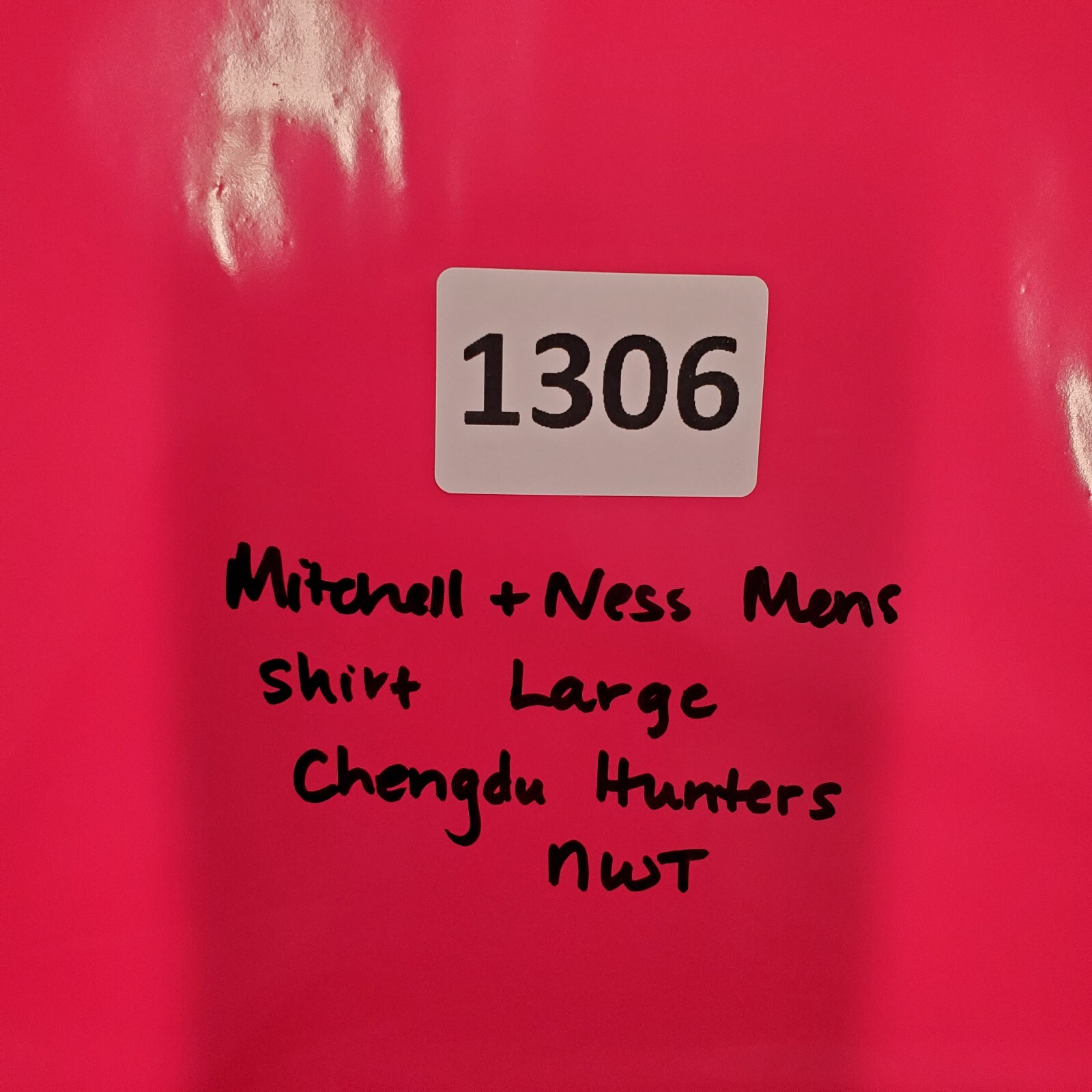 Mitchell & Ness Mens T-Shirt Large Multi Colorblock Short Sleeve Chengdu Hunters