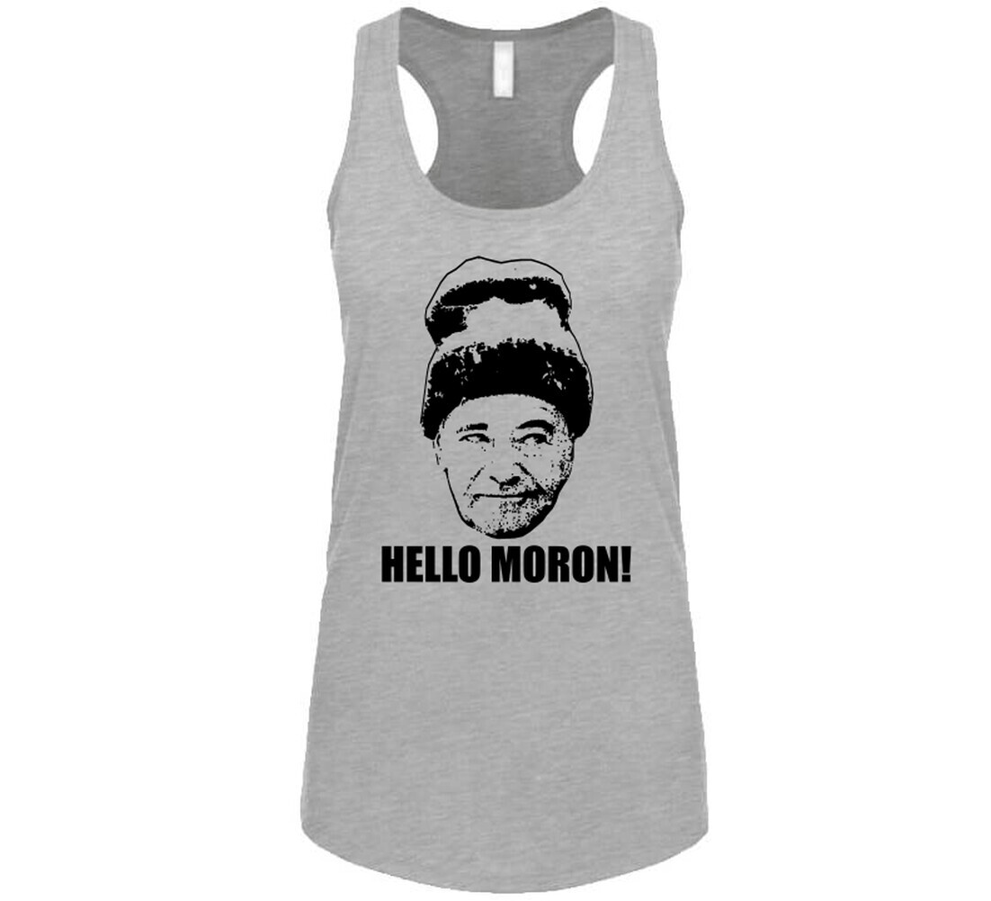 Grumpy Old Men Quote Hello Moron T Shirt