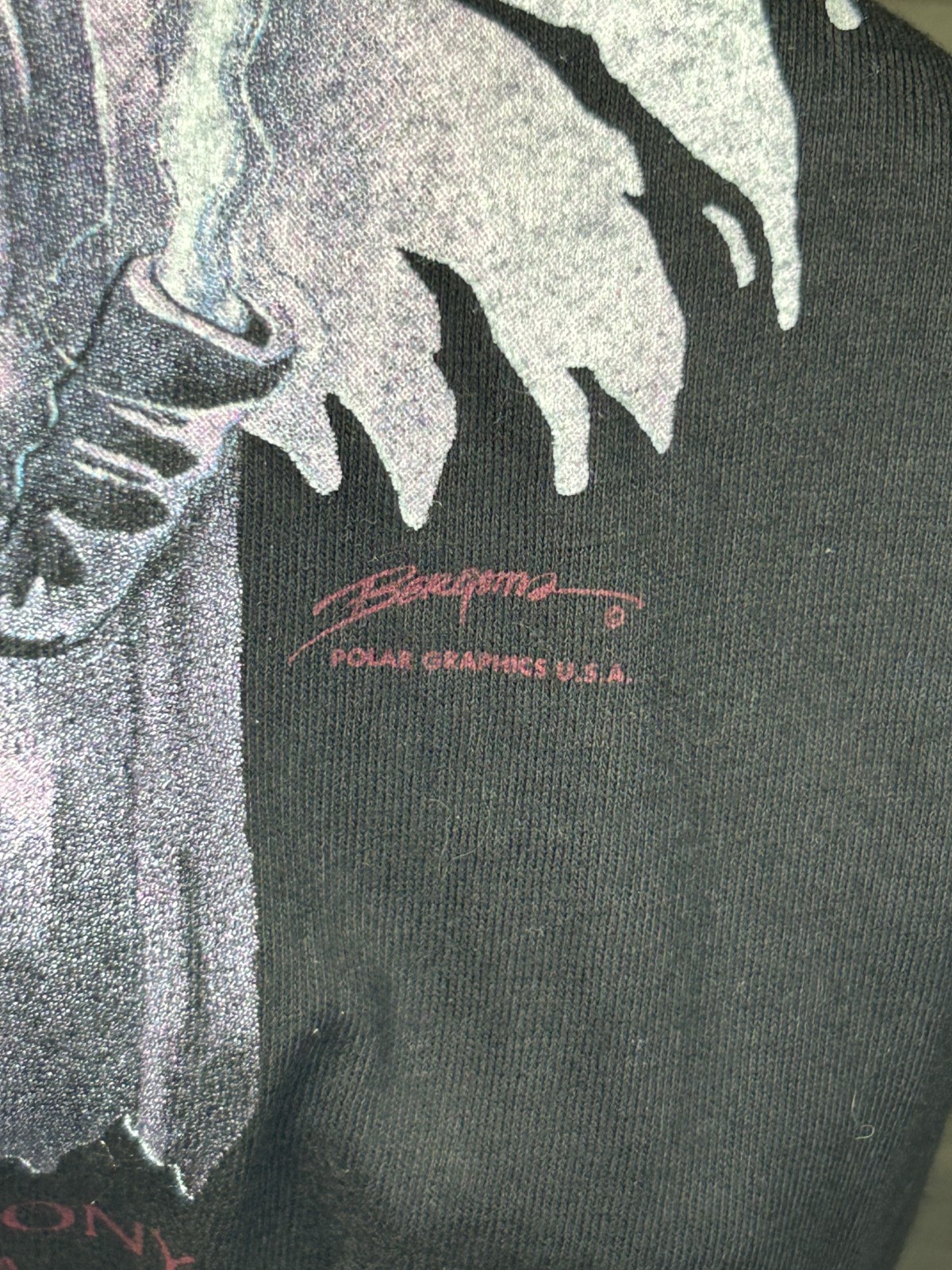 NWT Vintage 90’s Jody Bergsma Polar Graphics Native Wolf Nature Shirt L
