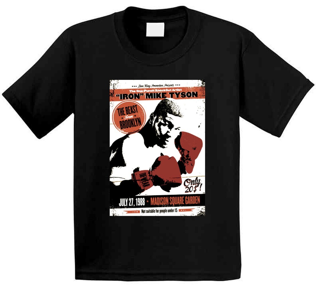 Mike Tyson Heavyweight Champion Boxing Poster Boxer Iron Mike T Shirt