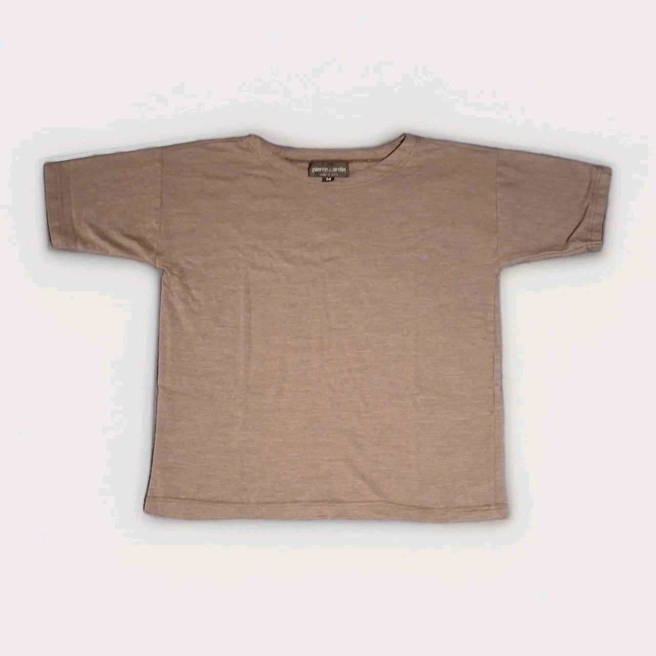 Pierre Cardin Mens Smoke Gray Crew Neck Egyptian Cotton T Shirt Medium A531