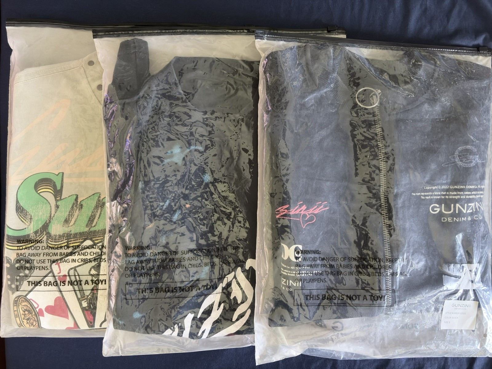 Gunzinii Zip Up and Shirts Bundle