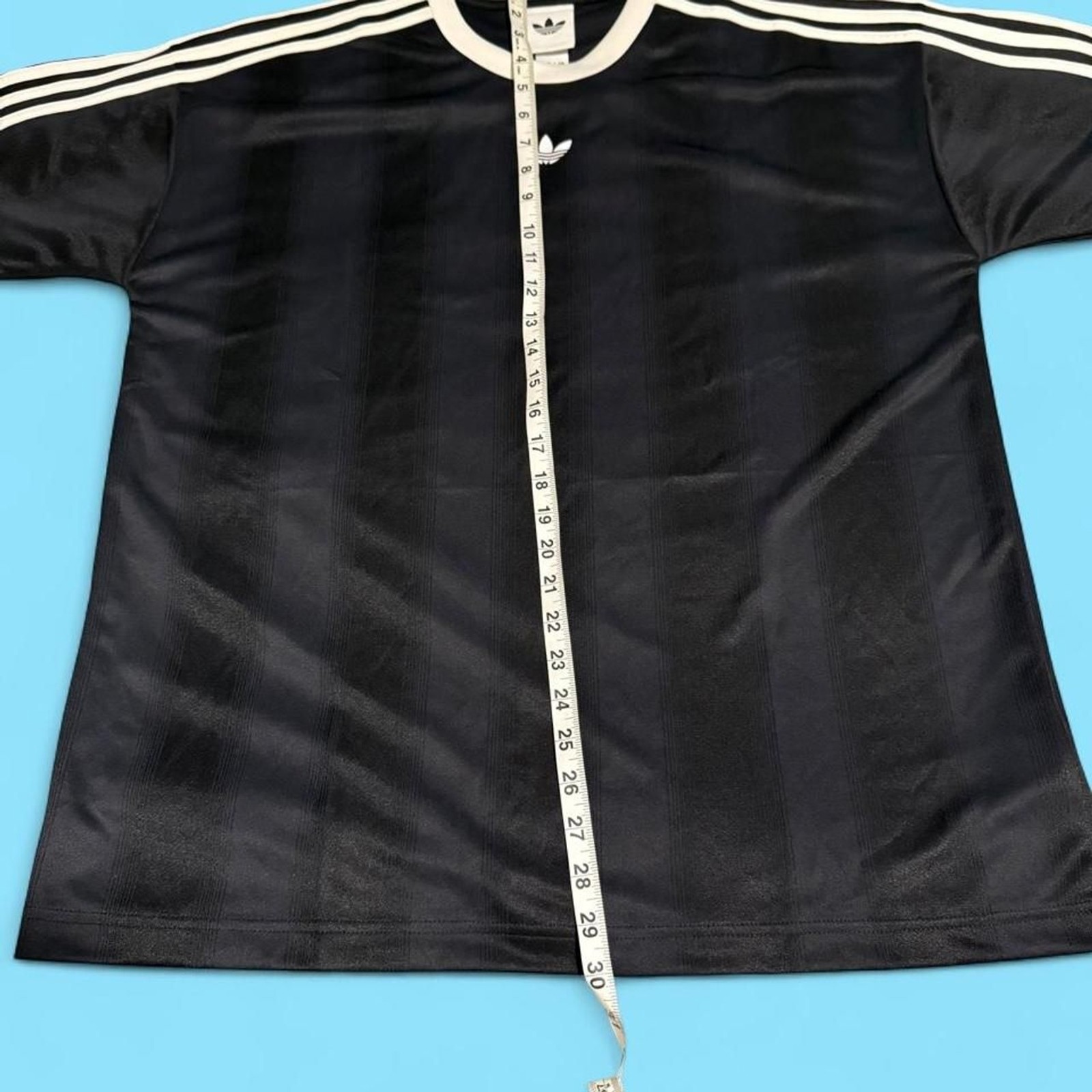 adidas Originals Adicolor Jacquard Jersey Tee Black White M NWOT