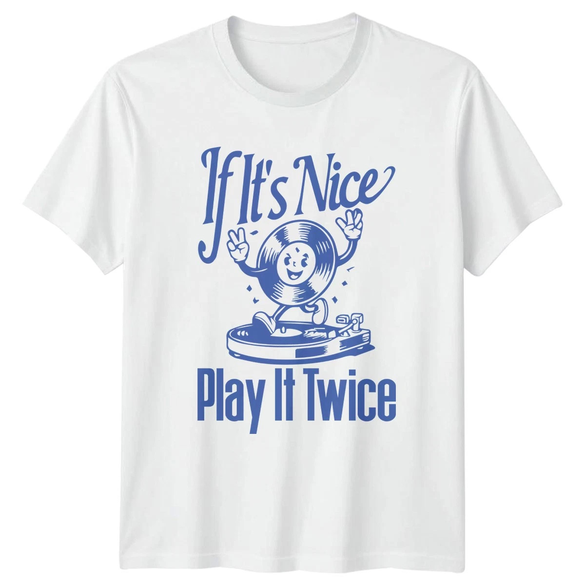 If Its Nice Play It Twice T-Shirt Retro Vinyl Music Lover