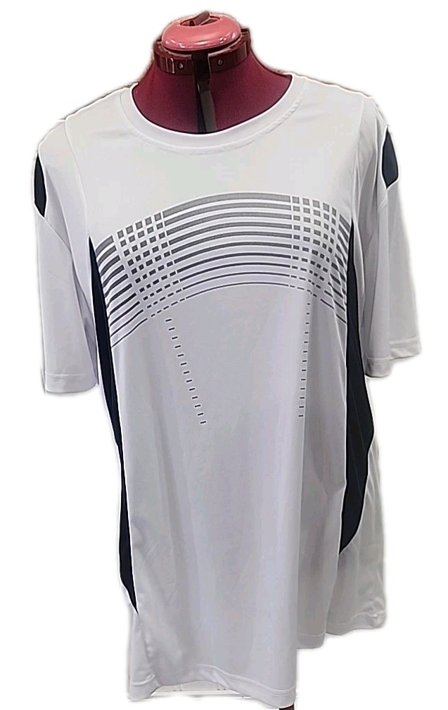Men’s Quick-Dry Sport Running Performance Gym Workout Two Tone T-shirt 3XL [94]