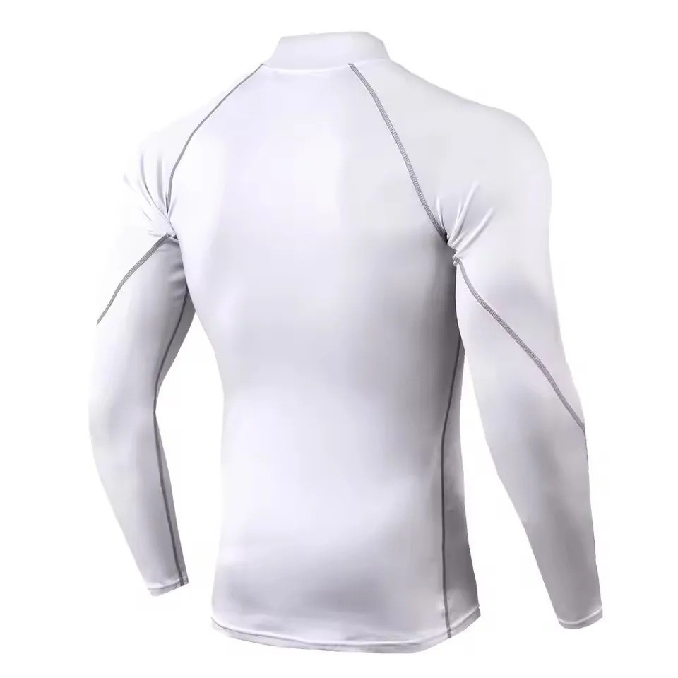 Share Men’s Long Sleeve Compression Shirt Quick-dry Gym Fitness Rashguard Top