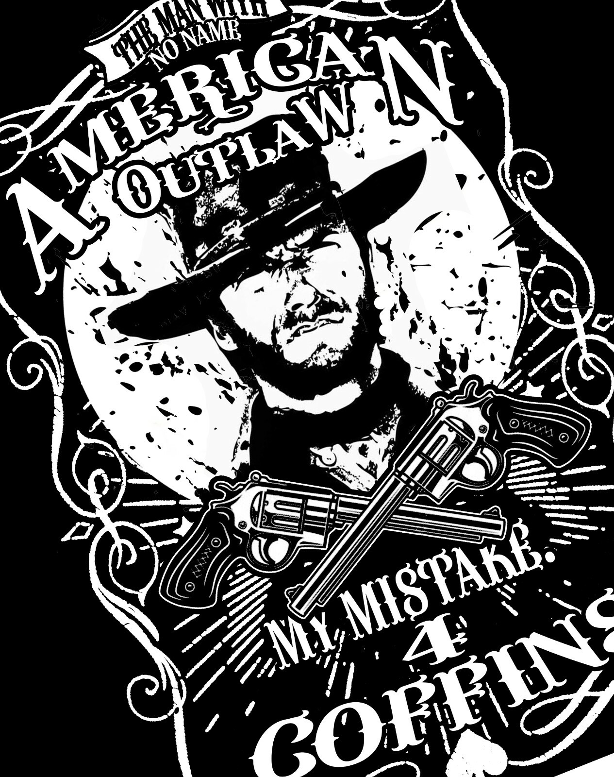 Clint Eastwood T-Shirt Fistful Of Dollars Cowboy Shirt The Outlaw Josey Wales