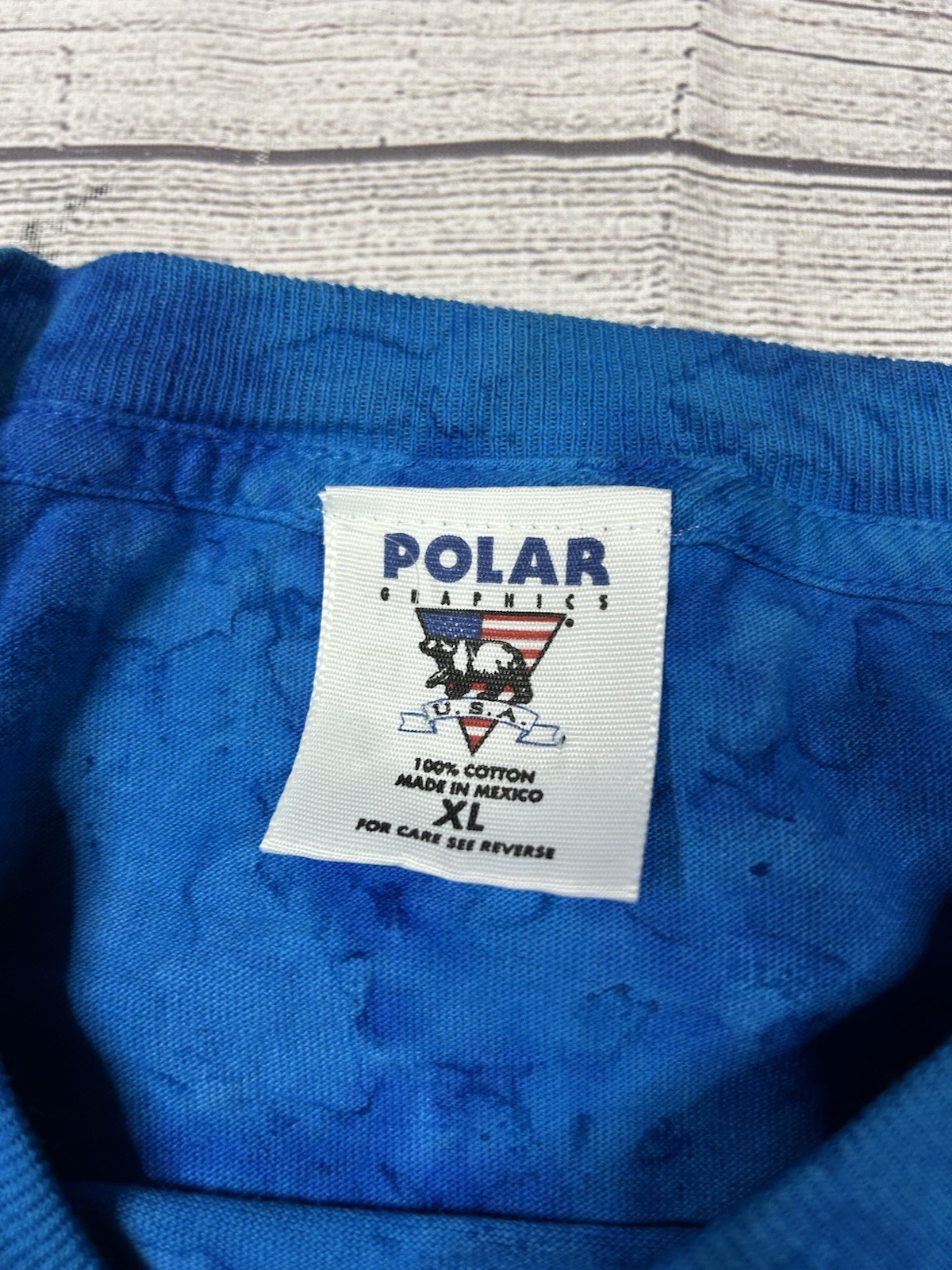 Polar Graphics Manatee T Shirt XL Blue All Over Print Okinawa Nature Graphic Tee