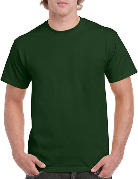 Gildan Mens Plain T Shirts Solid Cotton Short Sleeve Blank Tee Top Shirts S-3XL