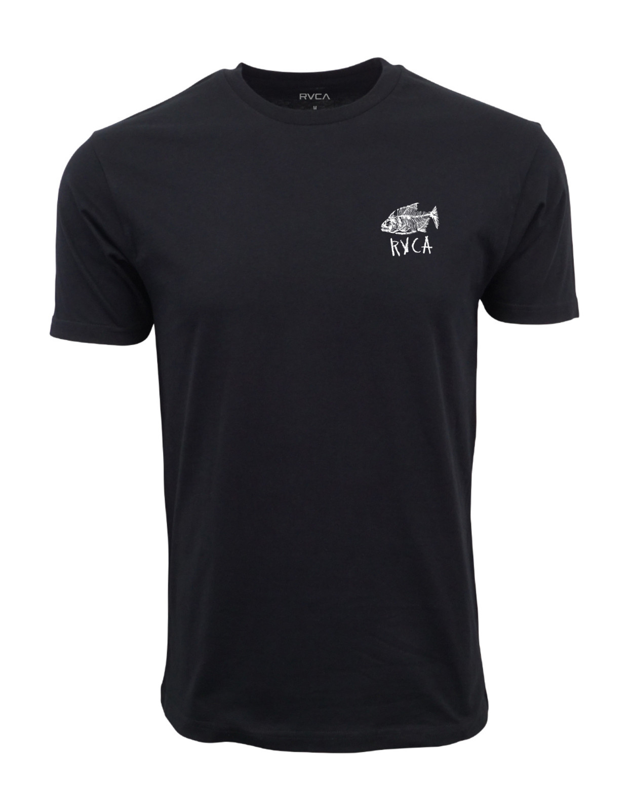 RVCA FISH SKULY MENS T SHIRT BLACK