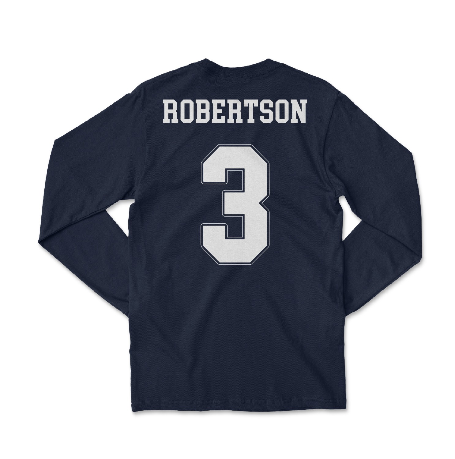 Scotland 3 Robertson Two-Sided Jersey-Style Soccer Long Sleeve T-Shirt