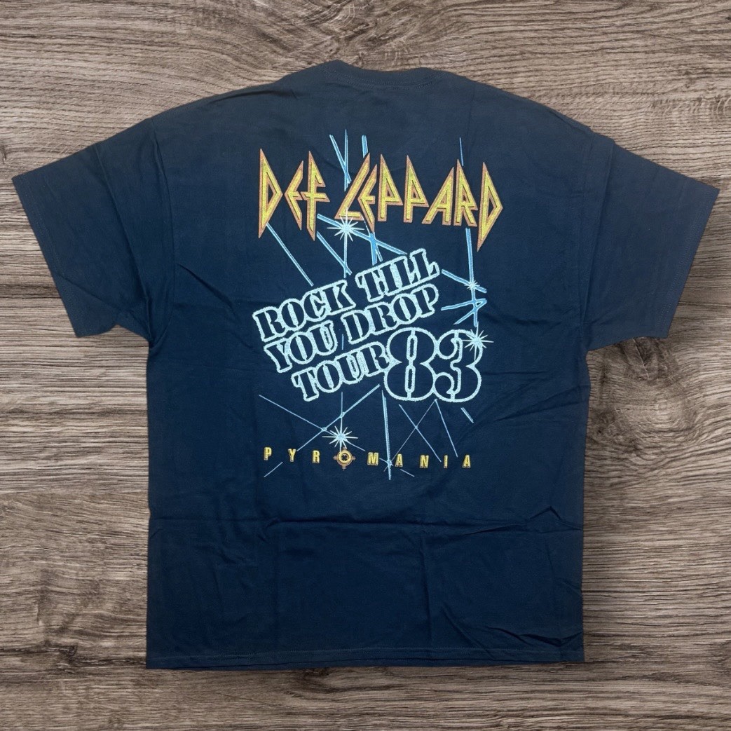 Def Leppard Pyromania Black T-Shirt Size X-Large