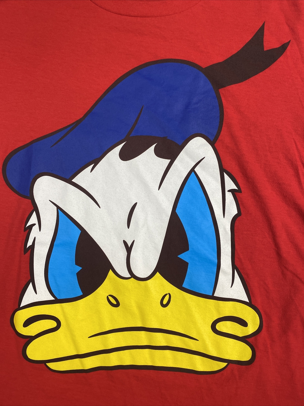 Mickey & Co Donald Duck Colorblock Tee Medium Short Sleeve Multicolor 90s Y2K