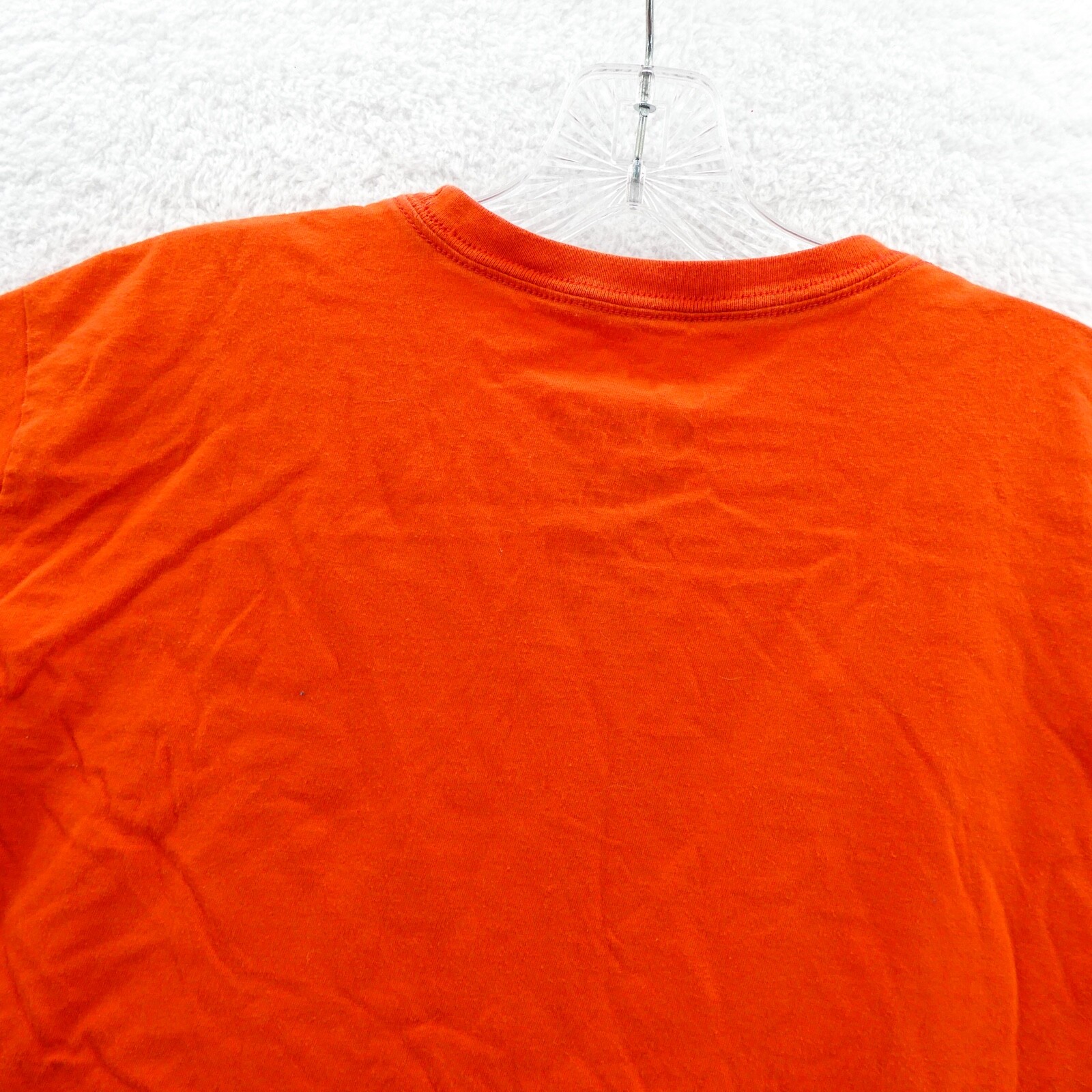 Nike Shirt Mens Medium Orange Regular Cotton Tee Beach Casual Summer Gym Sport