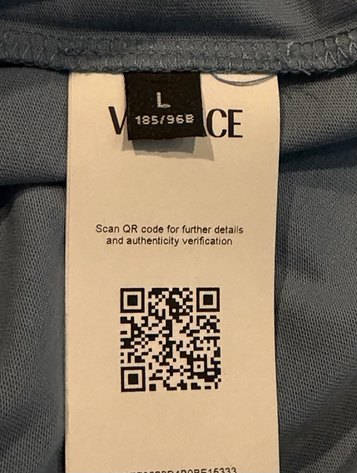 Versace Medusa Light Blue Jersey Short Sleeve T-Shirt Men’s Size L Authentic