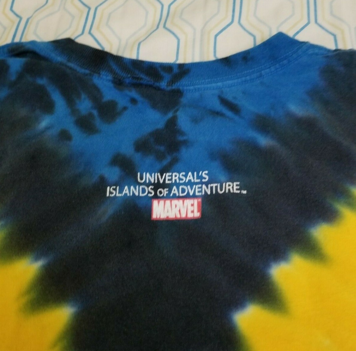 Vintage Universal Studios Marvel X-Men Wolverine T Shirt Tie Dye Island Medium