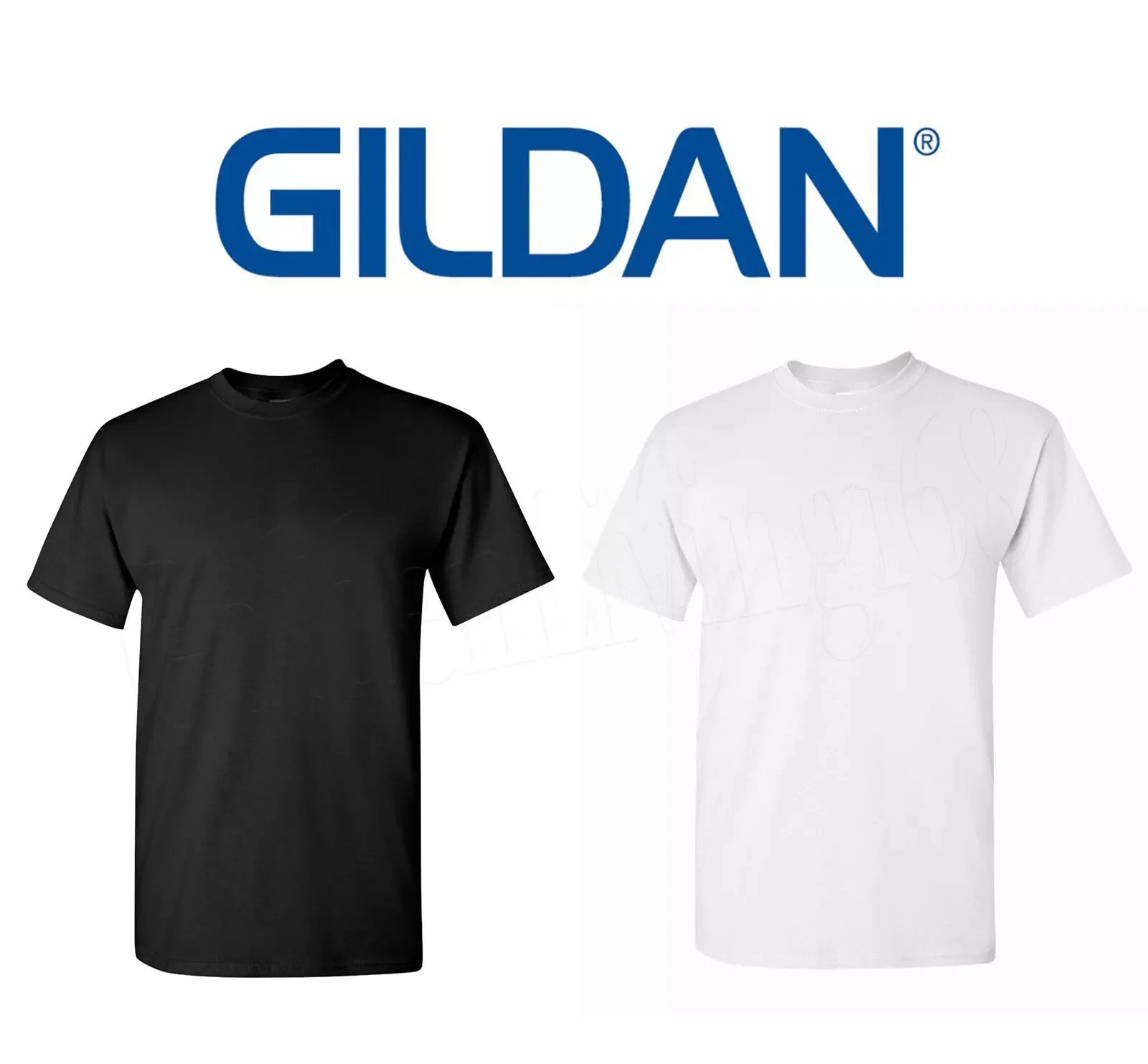 Gildan T SHIRT BLANK BULK LOT Black or White Plain S-XL $ 5.56 each shirt