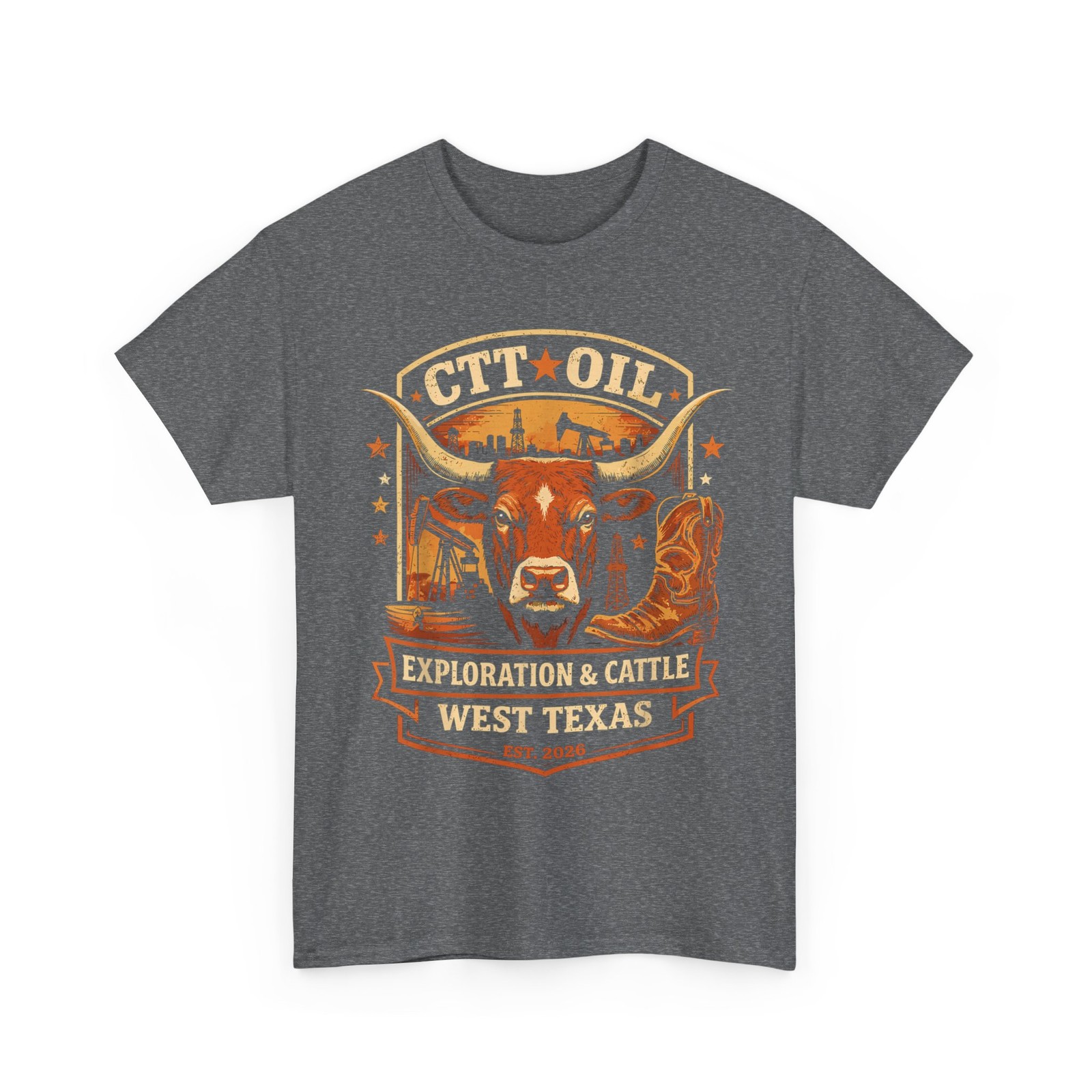 CTT Oil Exploration & Cattle Company Texas T-Shirt