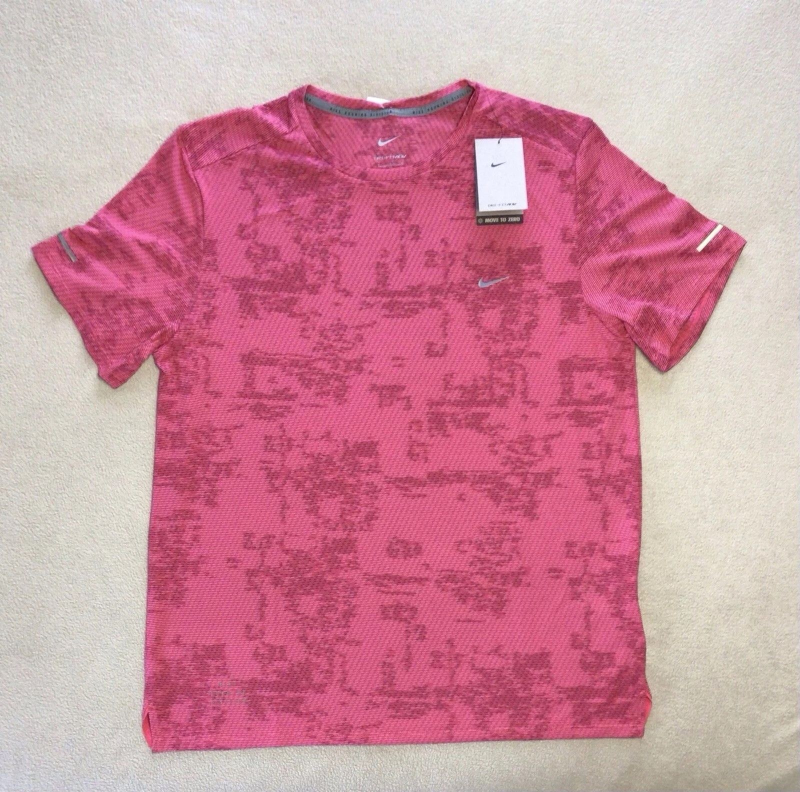 Nike Running Division Dri-Fit ADV Reflective Men XL Red Jersey FZ0583 629
