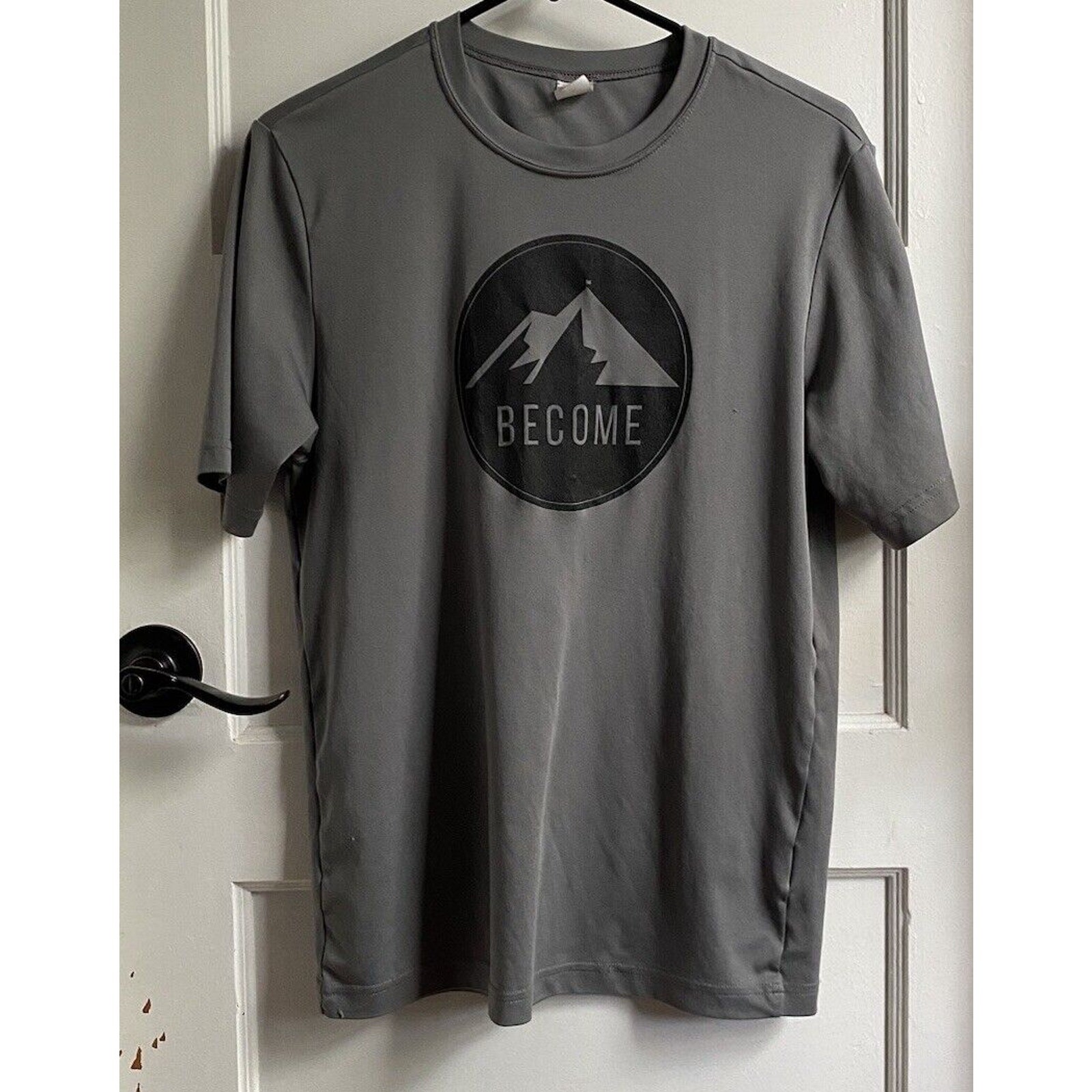 Sport Tek Men’s ST 350 Posicharge Competitor Tee Gray sz. S BECOME Graphic Comfy