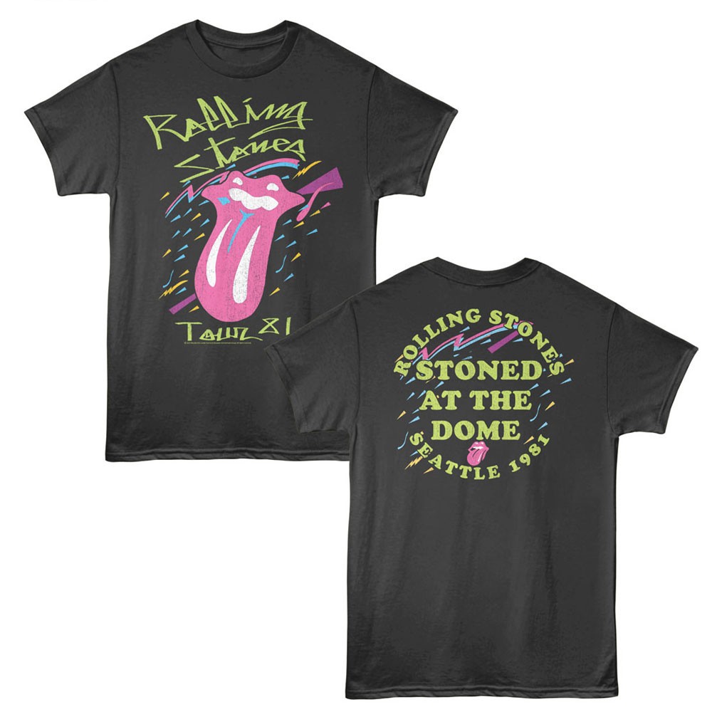 The Rolling Stones Seattle 1981 Stoned At The Dome Tour Men’s T Shirt